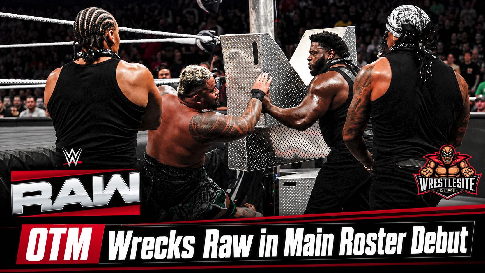 OTM debuts on WWE Raw as Bronco Nima and Lucien Price join Royce Keys violently
