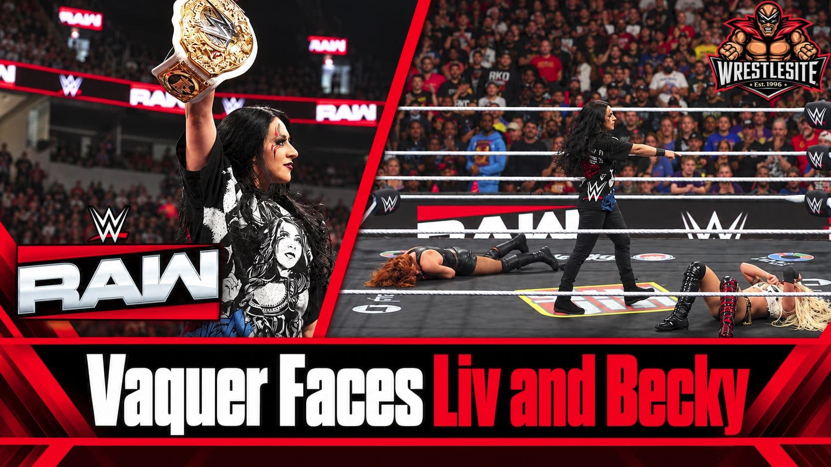 Stephanie Vaquer confronts Liv Morgan and Becky Lynch on WWE Raw before their championship showdown