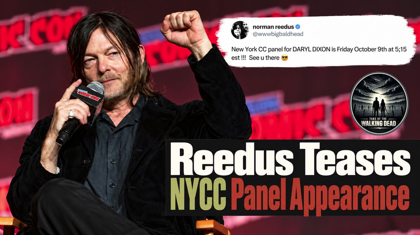 Norman Reedus confirms attendance at Daryl Dixon’s New York Comic Con panel previewing its final season