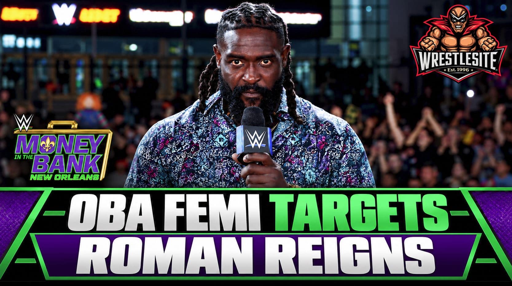 Oba Femi calls out Roman Reigns after defeating Bronson Reed at WWE Money in Bank