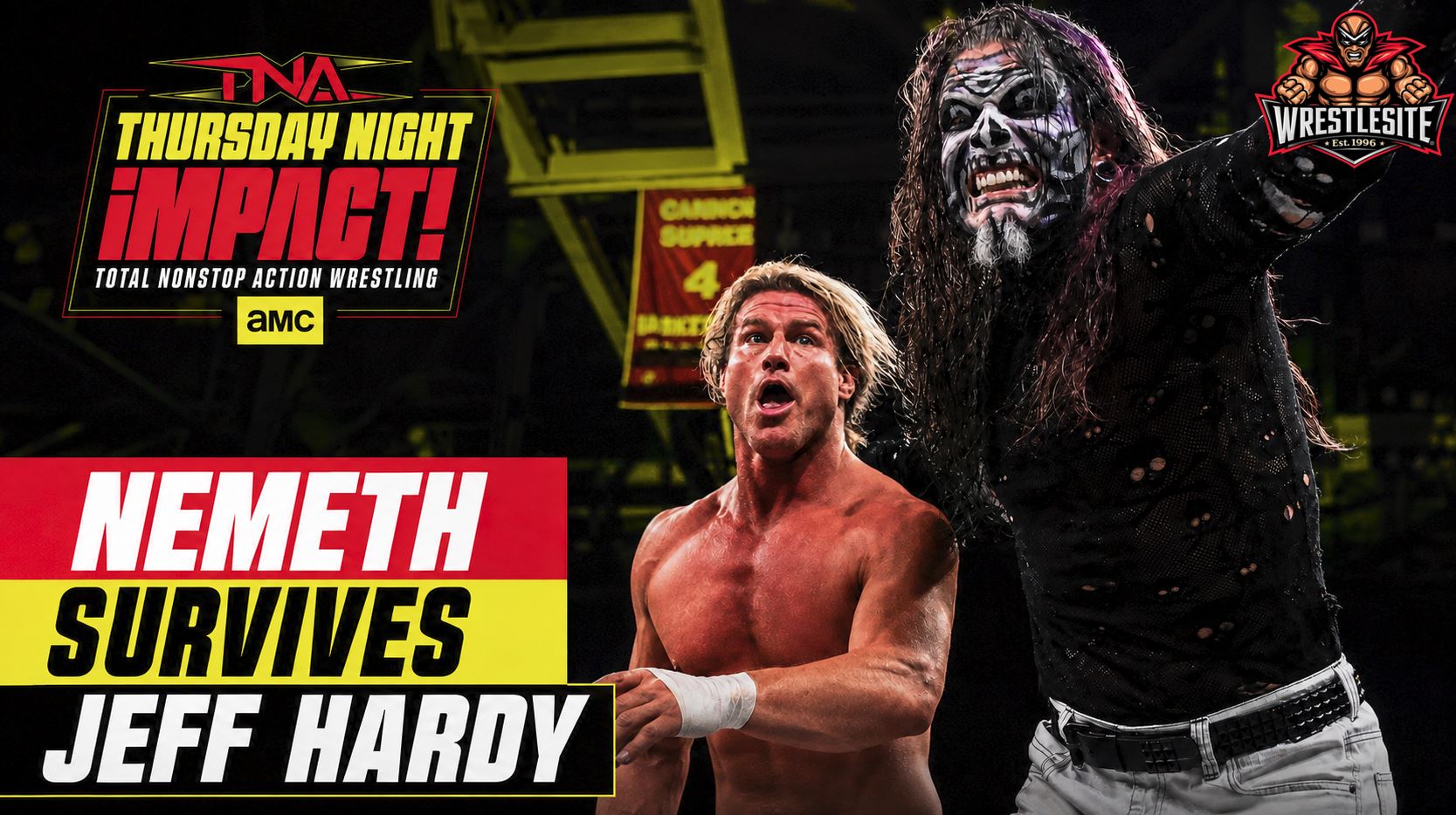 Nic Nemeth delivers the Danger Zone to Jeff Hardy during their TNA World Championship match on the August 13 episode of iMPACT