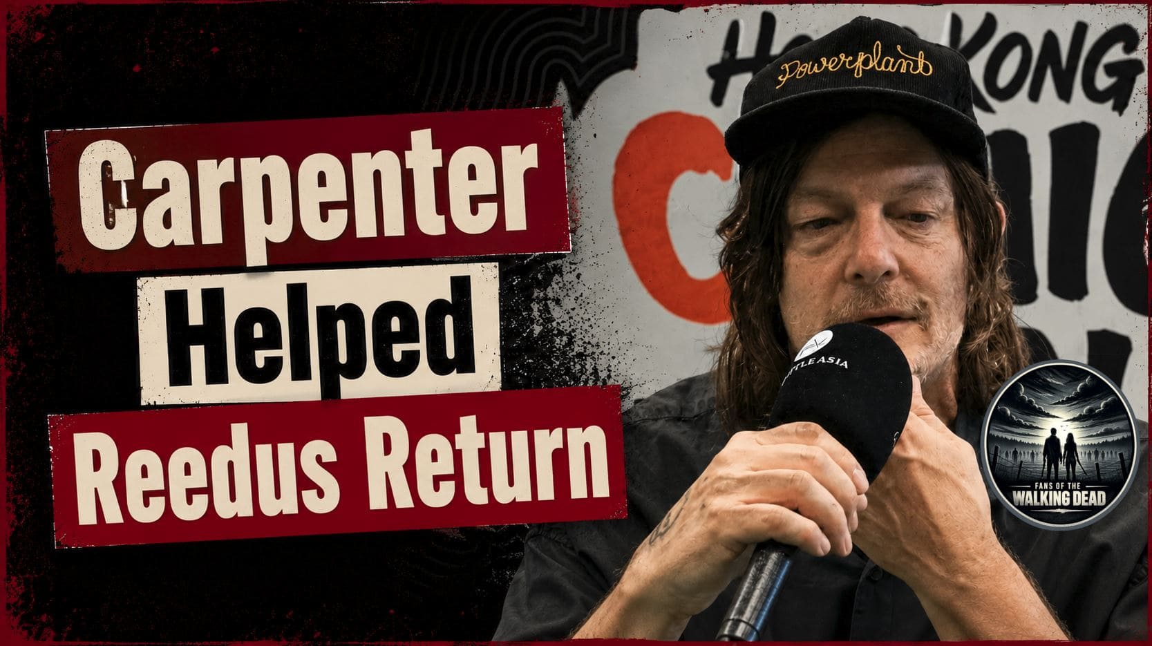 John Carpenter encourages Norman Reedus to resume acting after recovery from facial injuries in Berlin