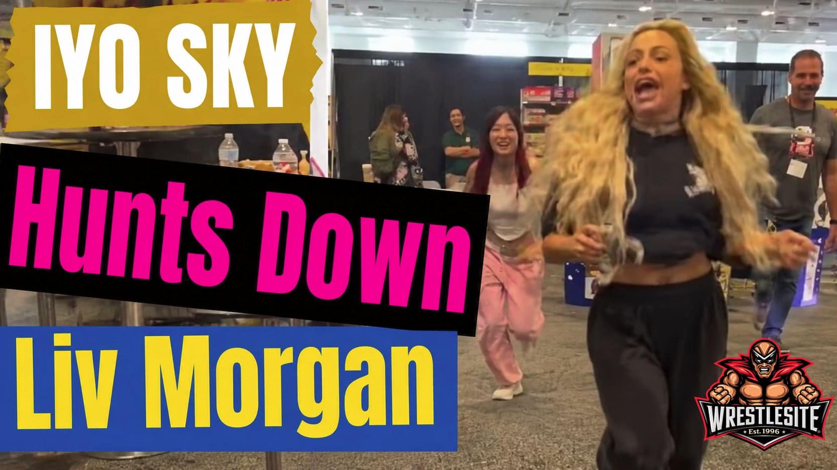 IYO SKY chases Liv Morgan through a meet and greet ahead of WWE RAW