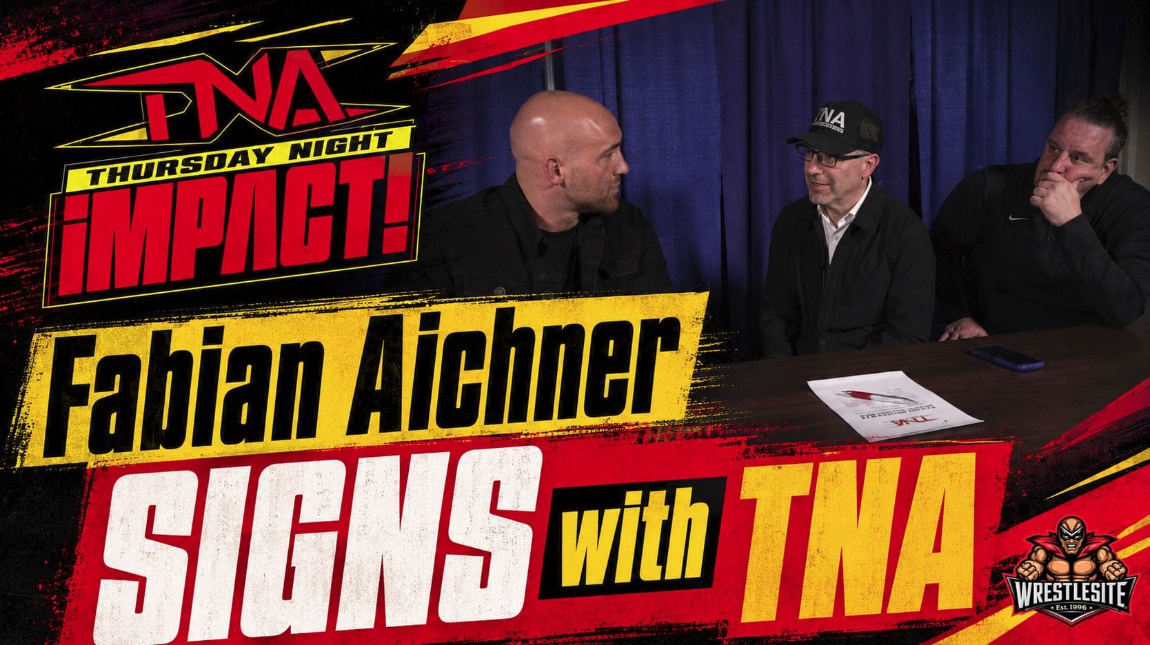 Fabian Aichner signs with TNA Wrestling after debut and calls the company his new home