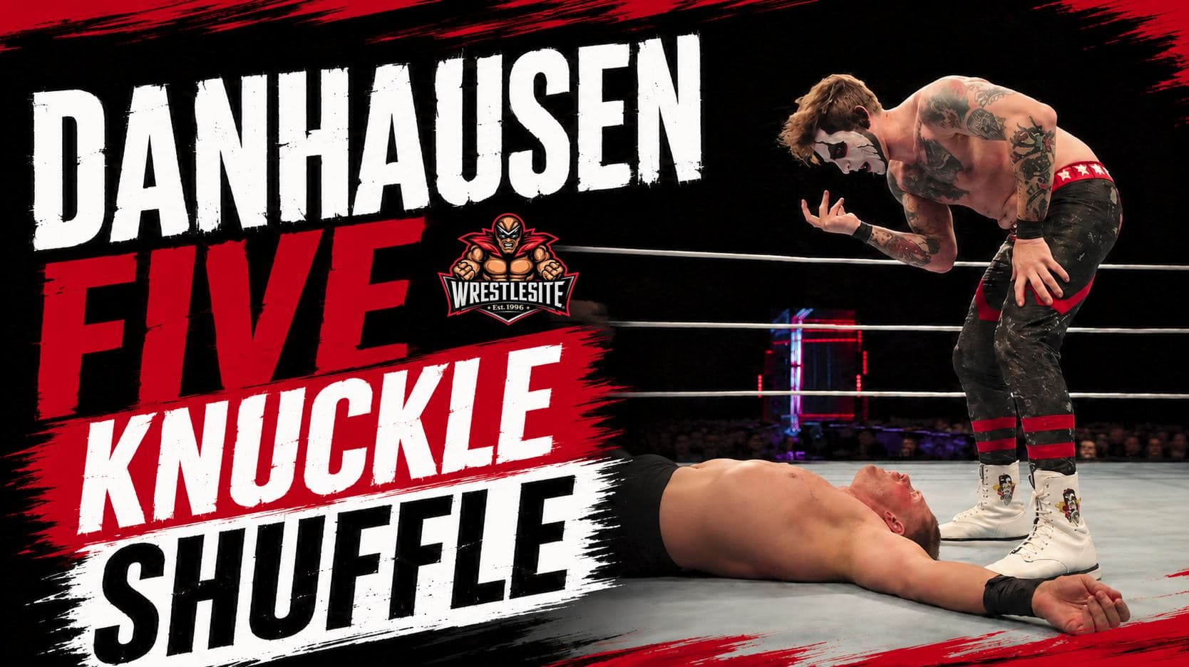 Danhausen hits The Miz with a cursed John Cena tribute during WWE live event in Liverpool