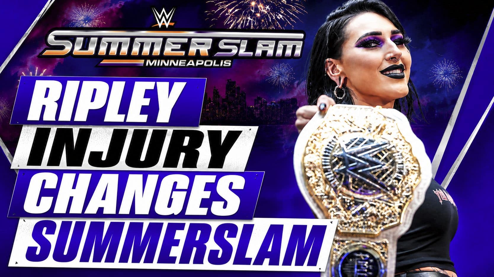 Rhea Ripley’s knee injury forces WWE to change several planned matches for SummerSlam