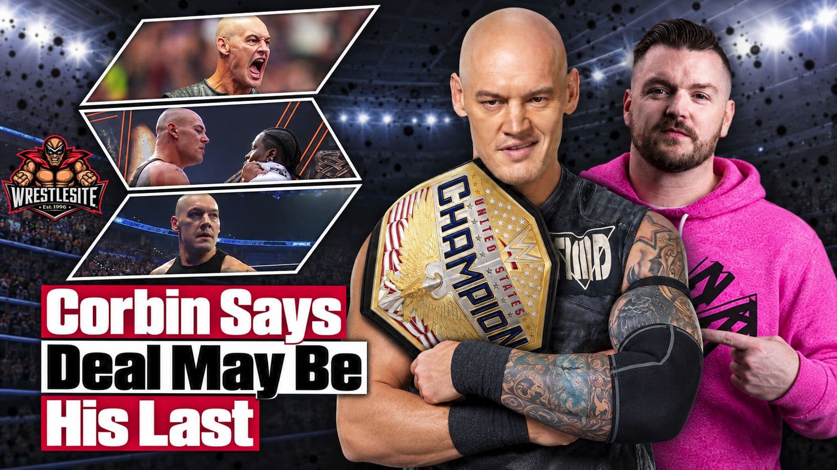 Baron Corbin stands inside a WWE ring after revealing that his current contract may be the final deal of his career