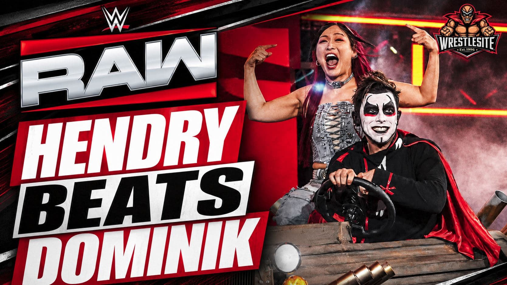 Joe Hendry pins Dominik Mysterio after Danhausen and IYO SKY stop Judgment Day interference on Raw