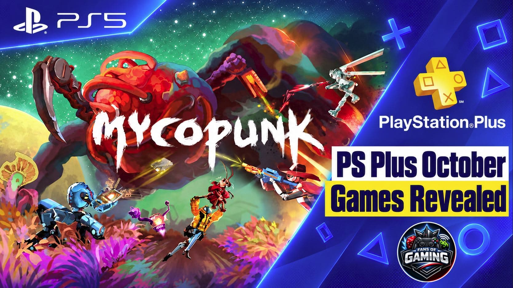Mycopunk joins PlayStation Plus Extra and Premium, while three classic games arrive later for PS5 players