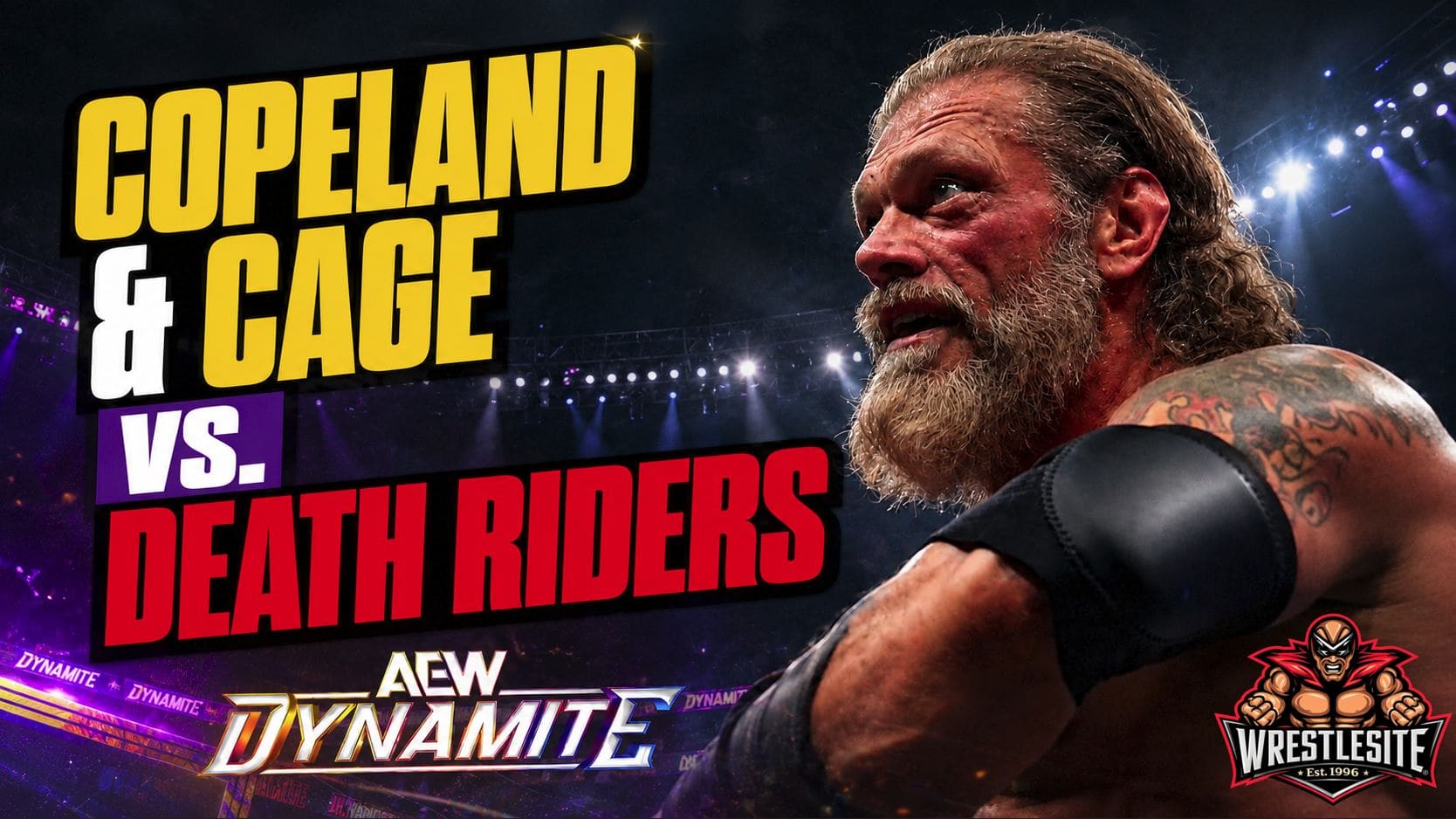Jay White confronts David Finlay while protecting Christian Cage during a chaotic AEW Dynamite ringside battle
