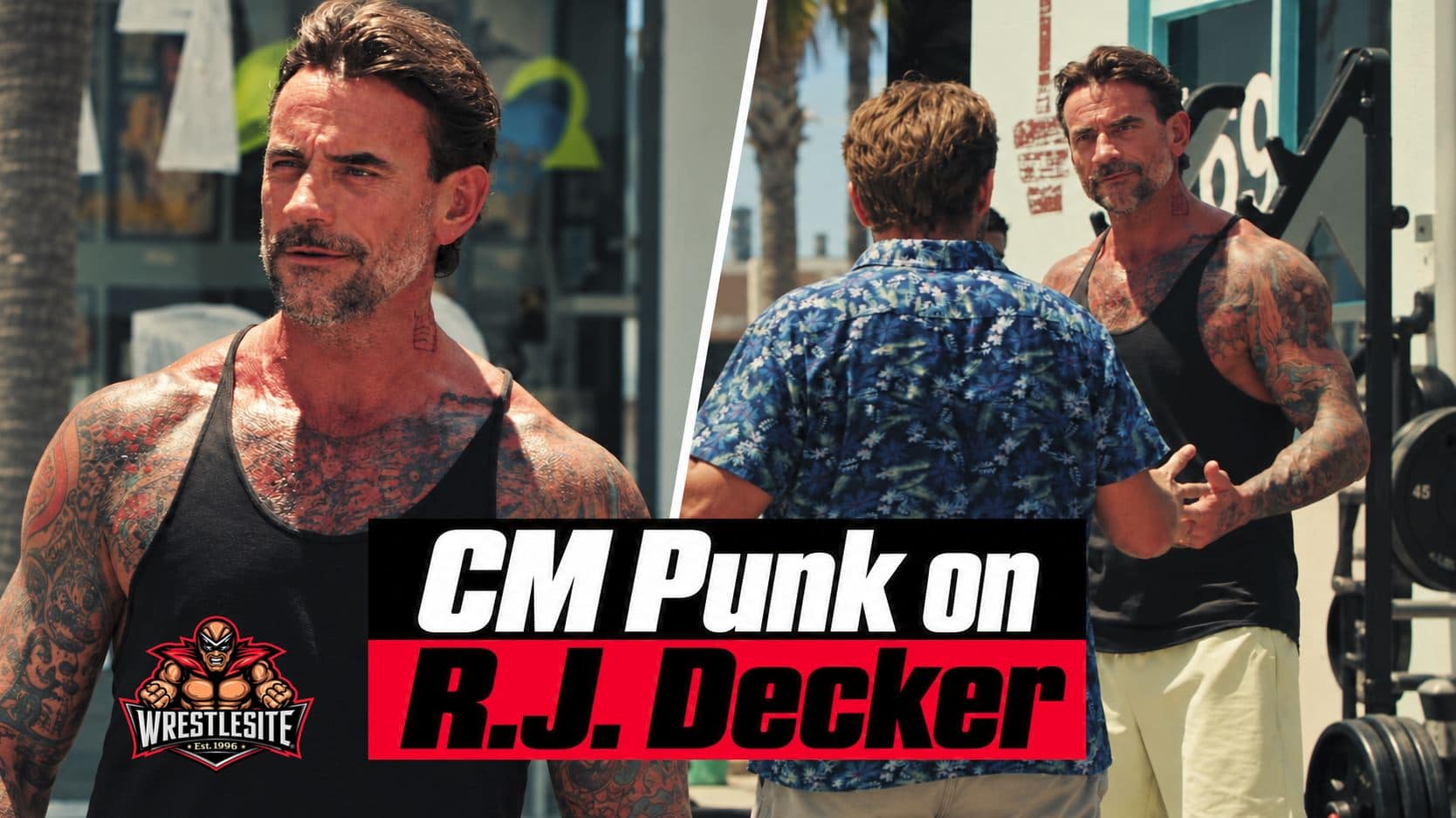 CM Punk confronts characters during his guest appearance on ABC’s R.J. Decker series tonight