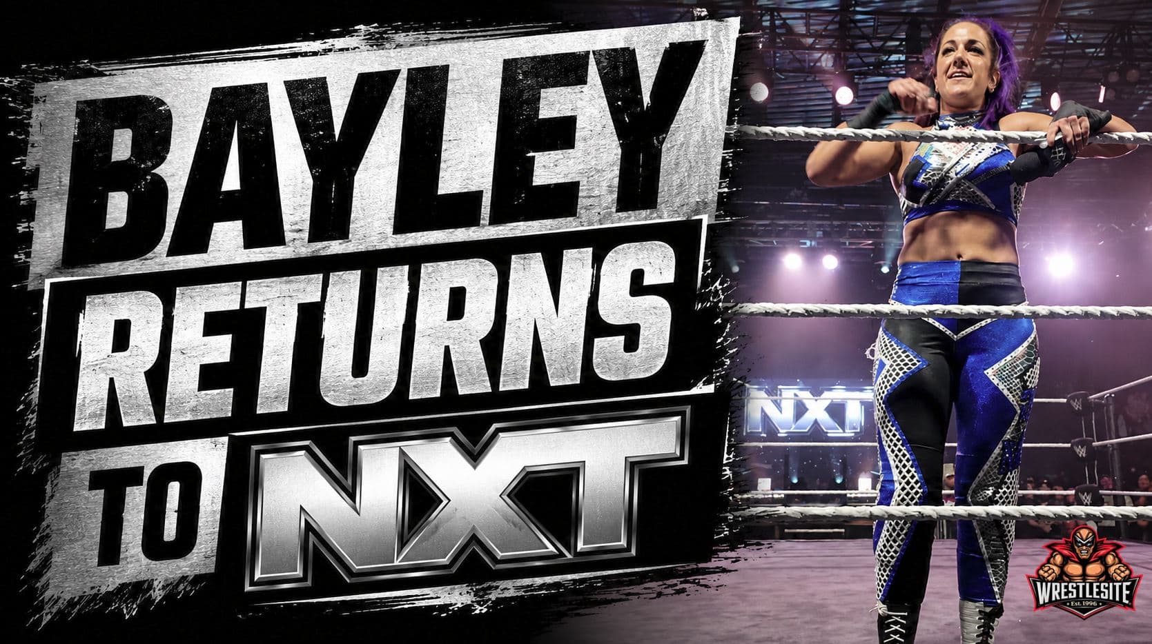 Bayley competes at an NXT live event in Buffalo with Kendal Grey and Tatum Paxley