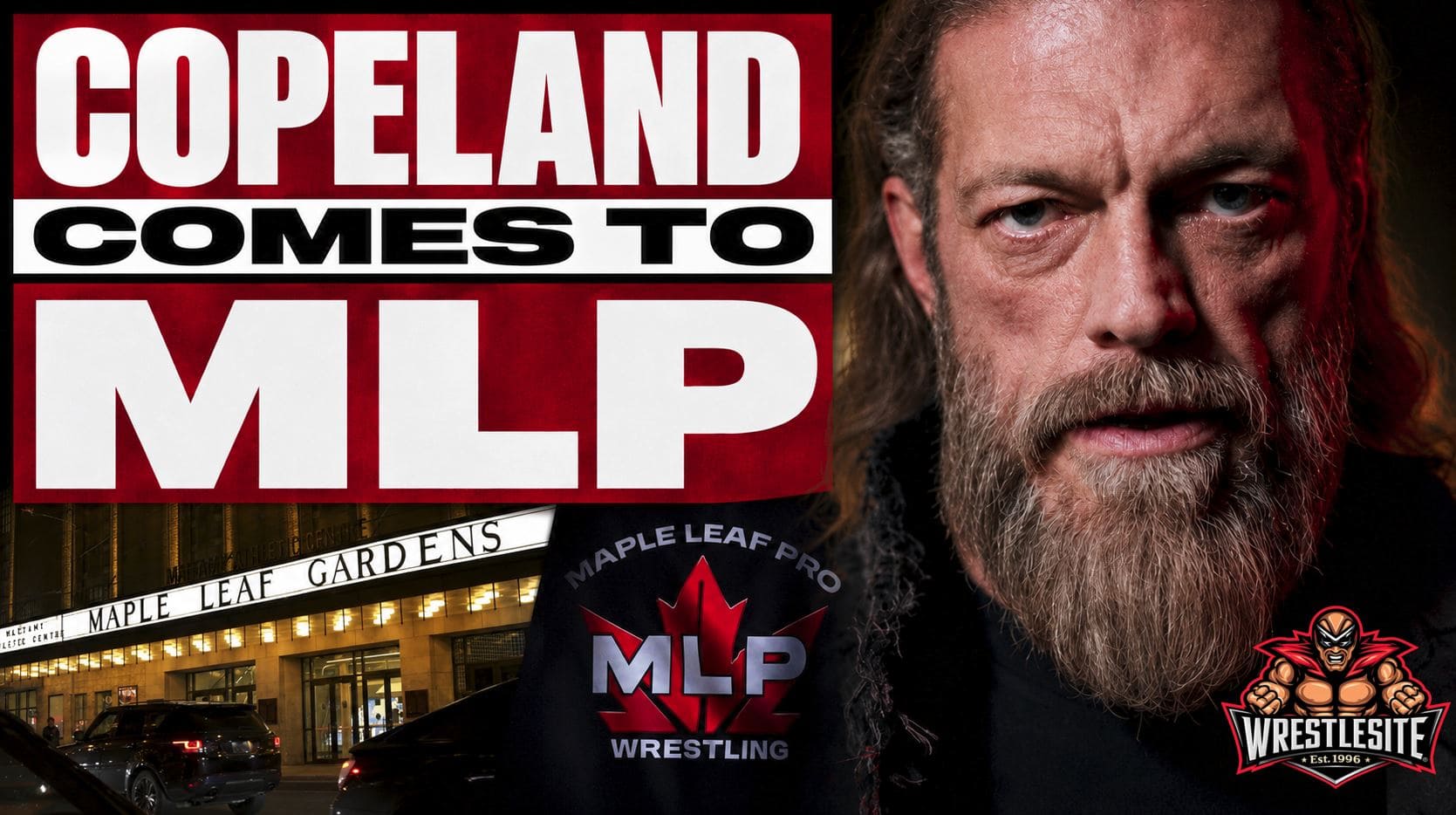 Adam Copeland appears for Maple Leaf Pro Wrestling at Toronto’s historic Maple Leaf Gardens venue