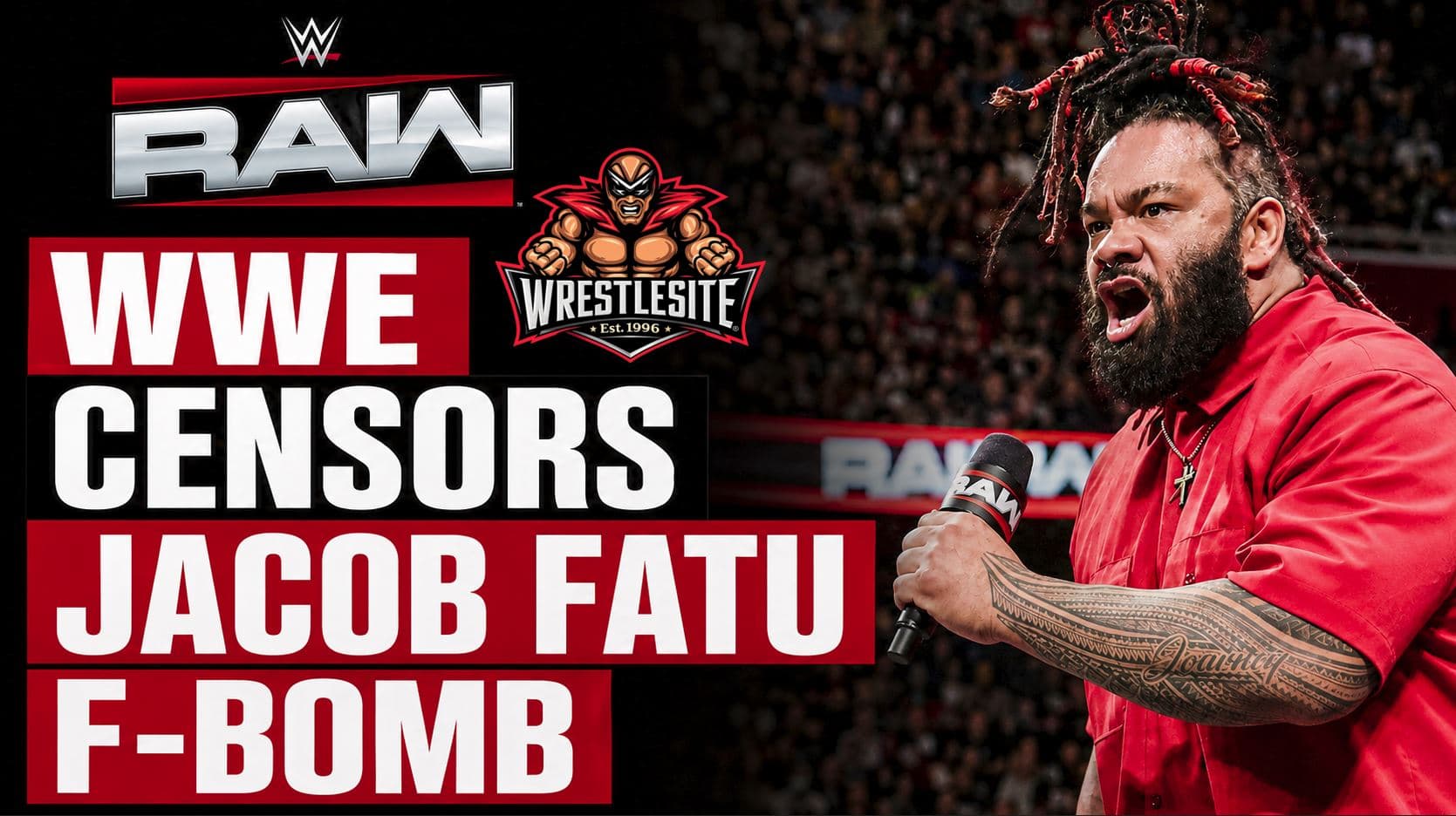 WWE censors Jacob Fatu F-bomb during Raw after chaotic brawl with OTM and Royce Keys