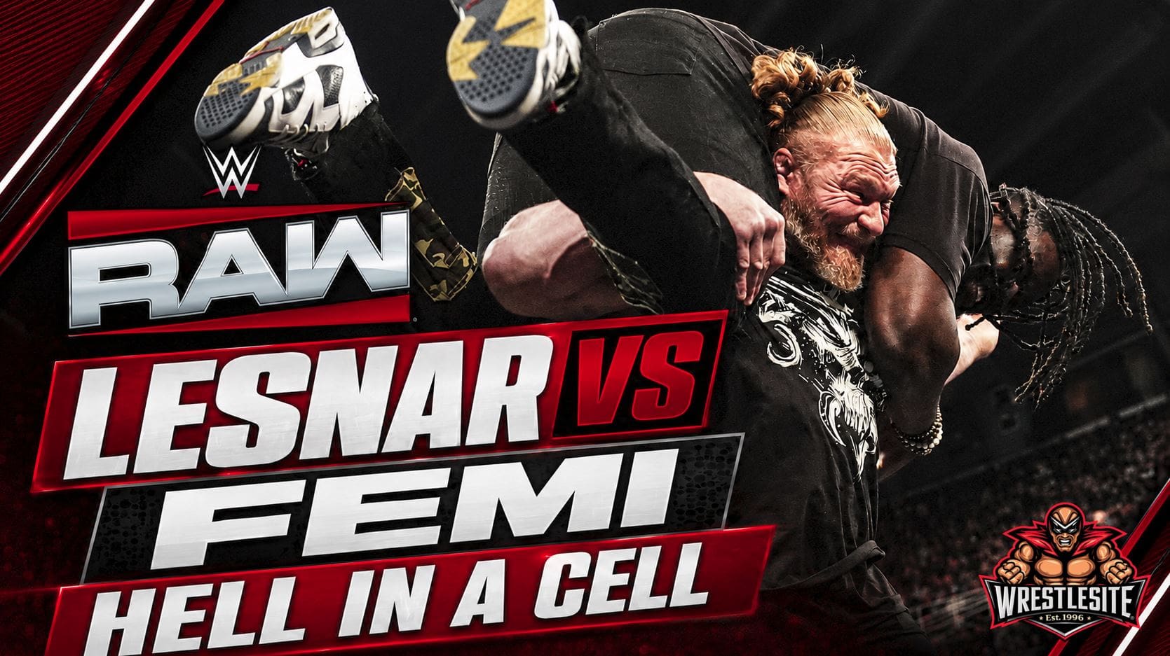 Brock Lesnar confronts Oba Femi on WWE RAW before SummerSlam Hell in a Cell challenge