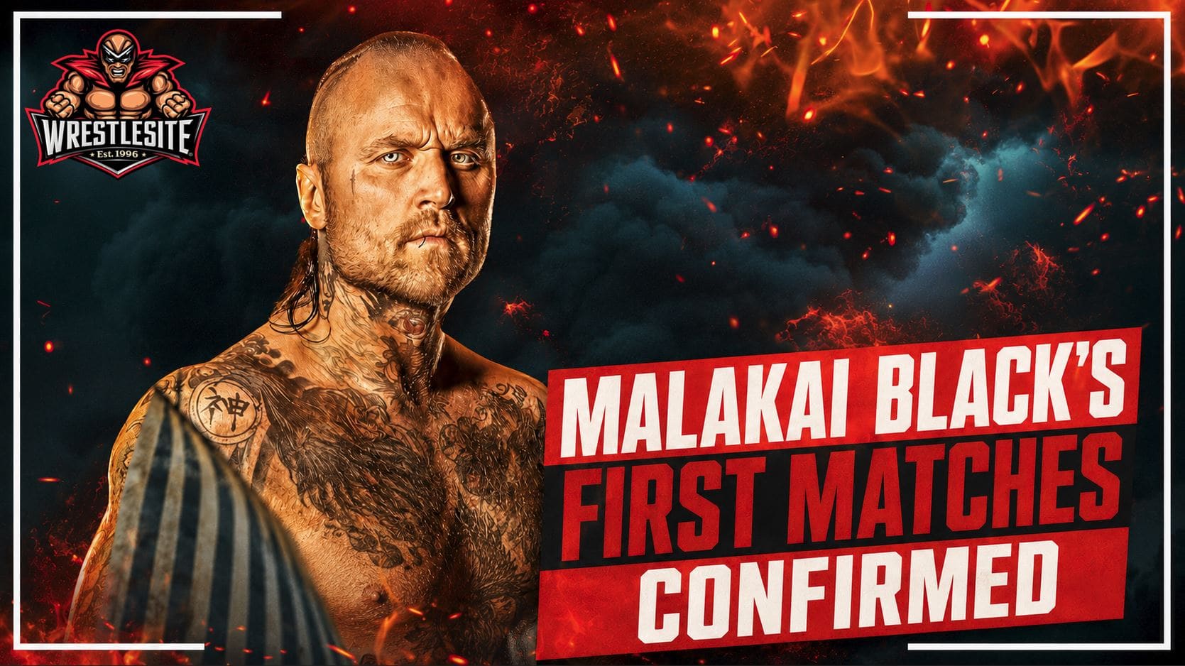 Malakai Black appears ahead of his return to the independent wrestling scene with PROGRESS Wrestling in September