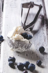 Ice Cream With Blueberries