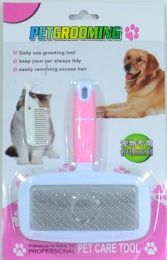 Borstel voor Hond en Kat (Roze)