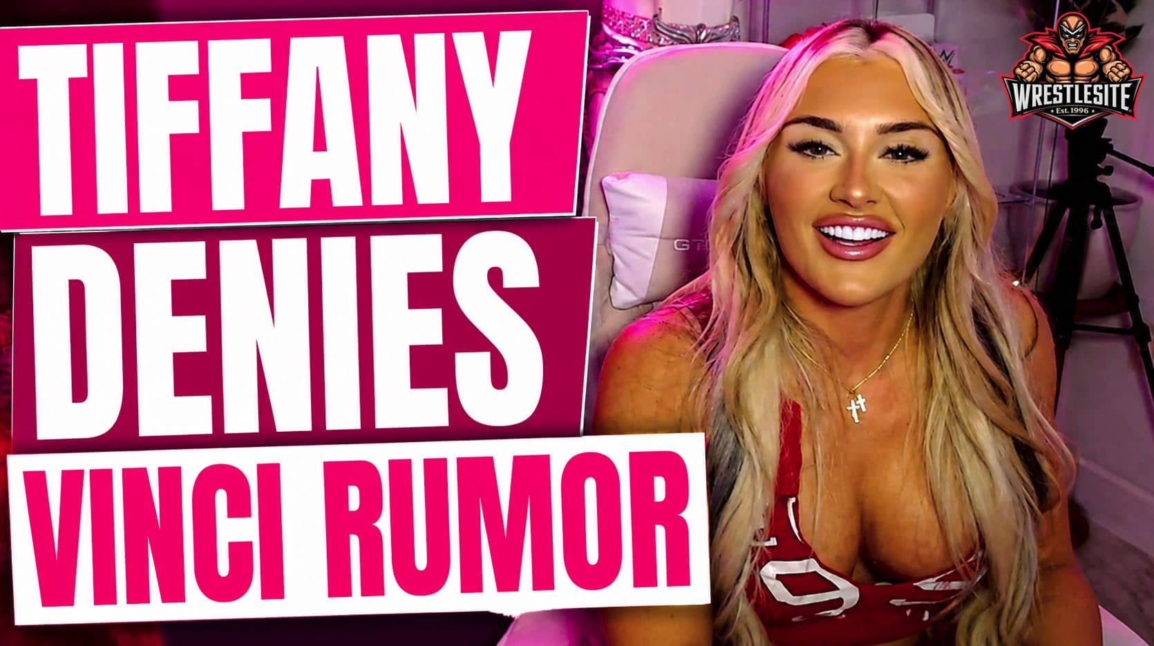 Tiffany Stratton appears on WWE programming as she responds to rumors about Giovanni Vinci’s release