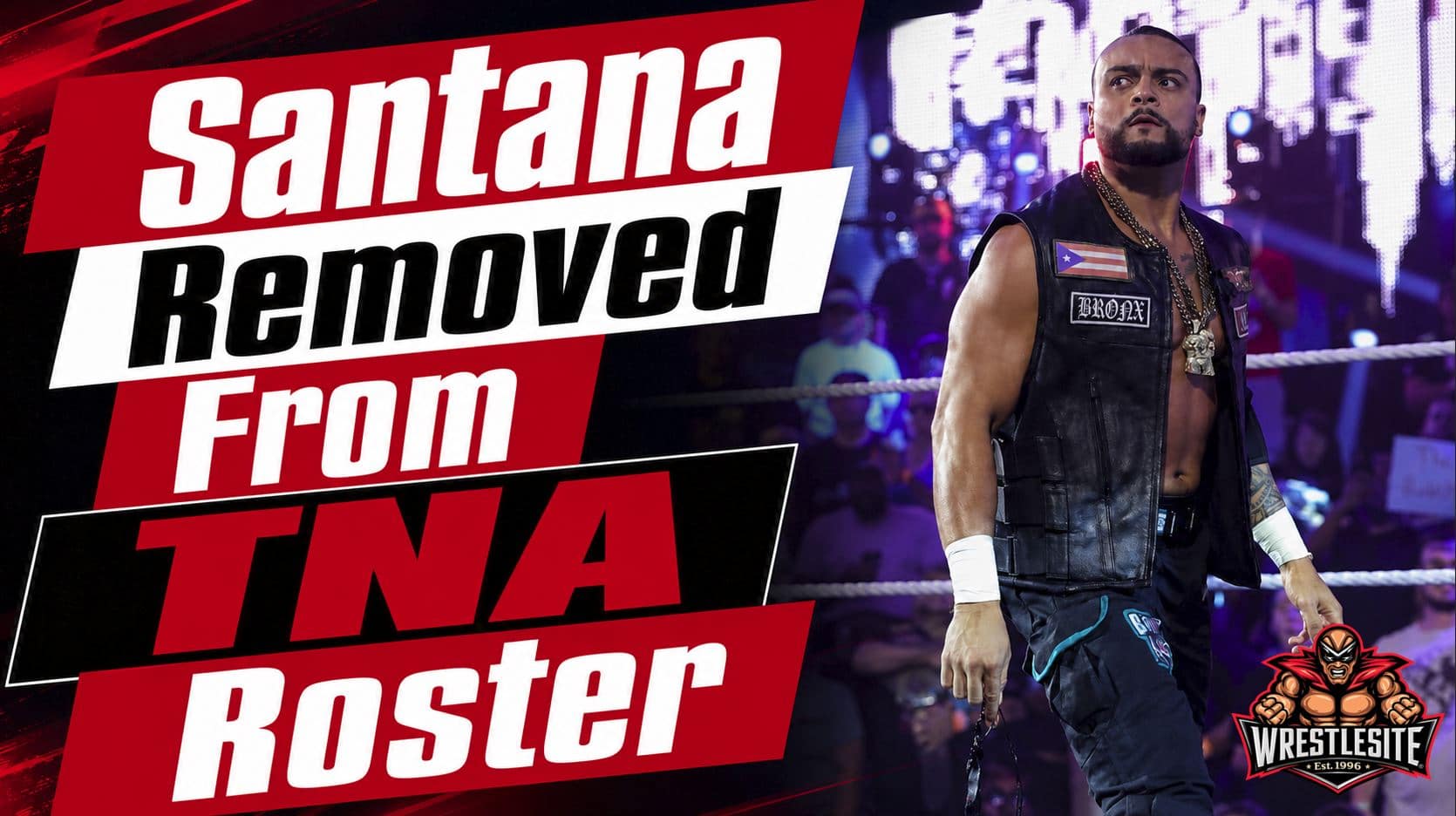 Mike Santana stands after losing TNA World Championship as WWE speculation grows following roster removal