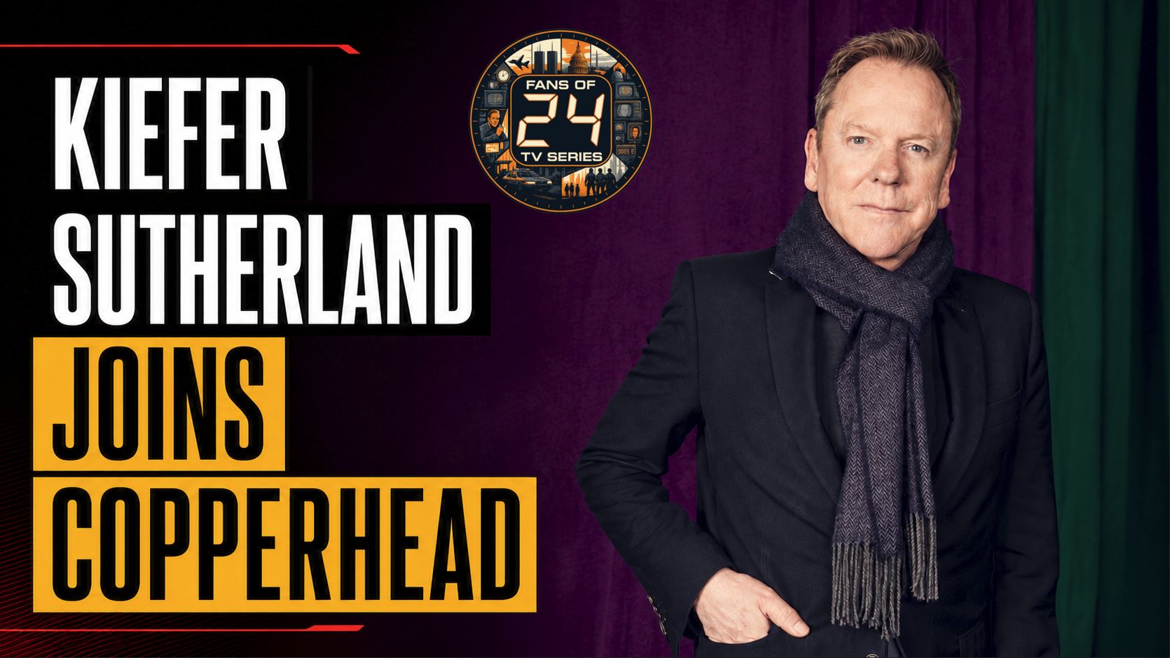 Kiefer Sutherland joins Miles Teller Jason Momoa Adria Arjona and Tenoch Huerta in Copperhead thriller