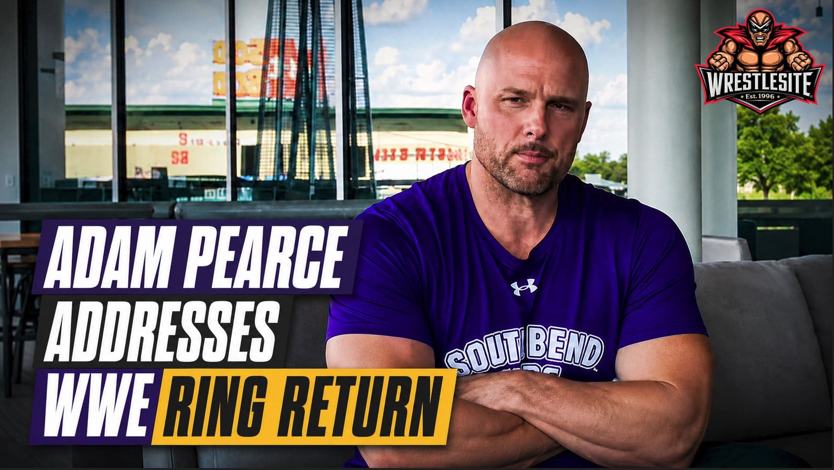 Adam Pearce discusses possible WWE ring return while joking about age boots and wrestling attire