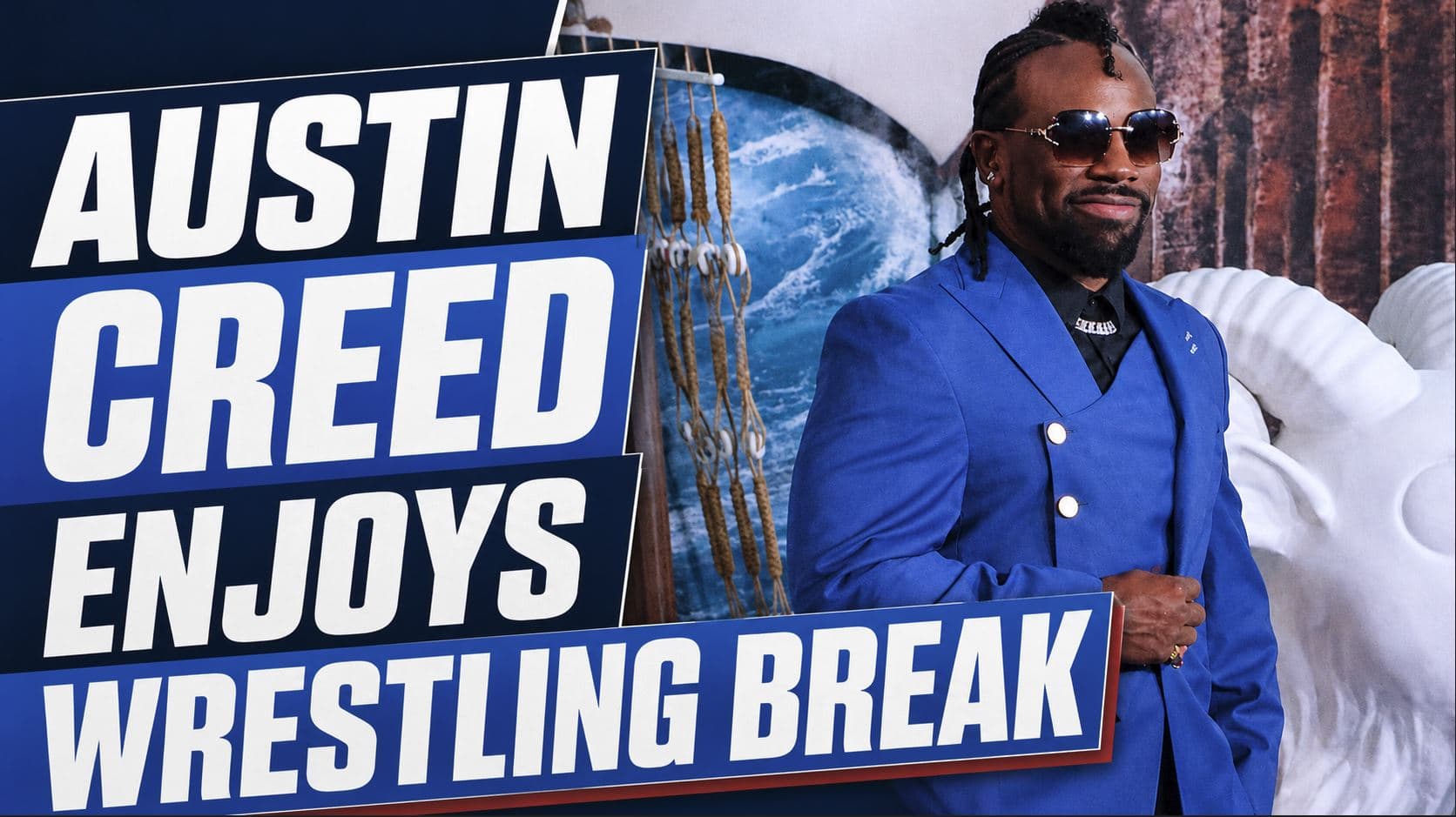 Austin Creed discusses enjoying an extended wrestling break during a gaming interview with Kenny Omega