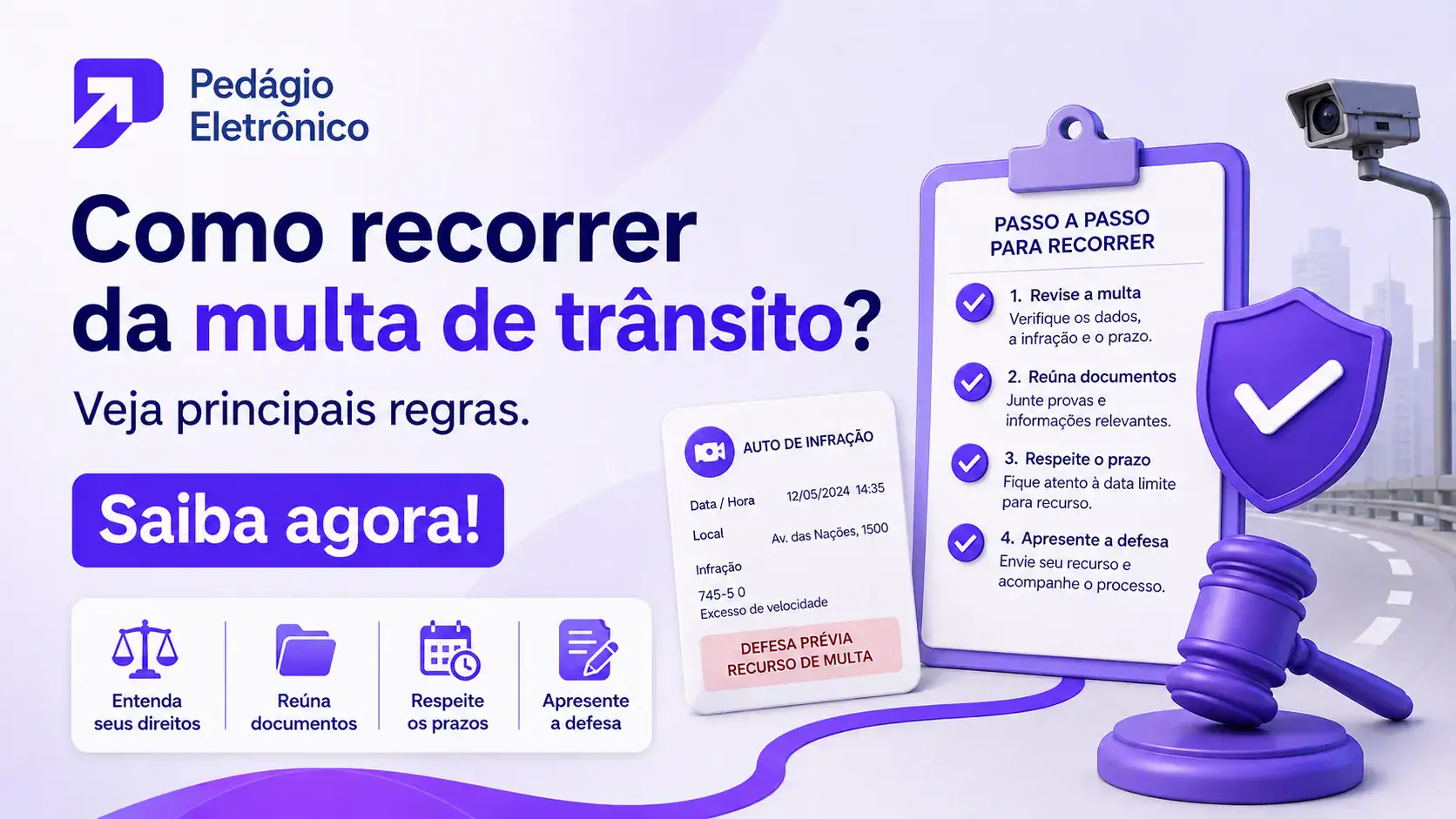 como recorrer da multa de trânsito