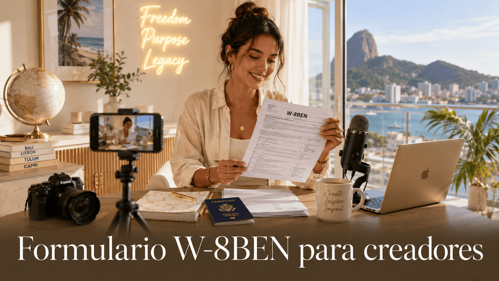 Formulario W-8BEN para creadores