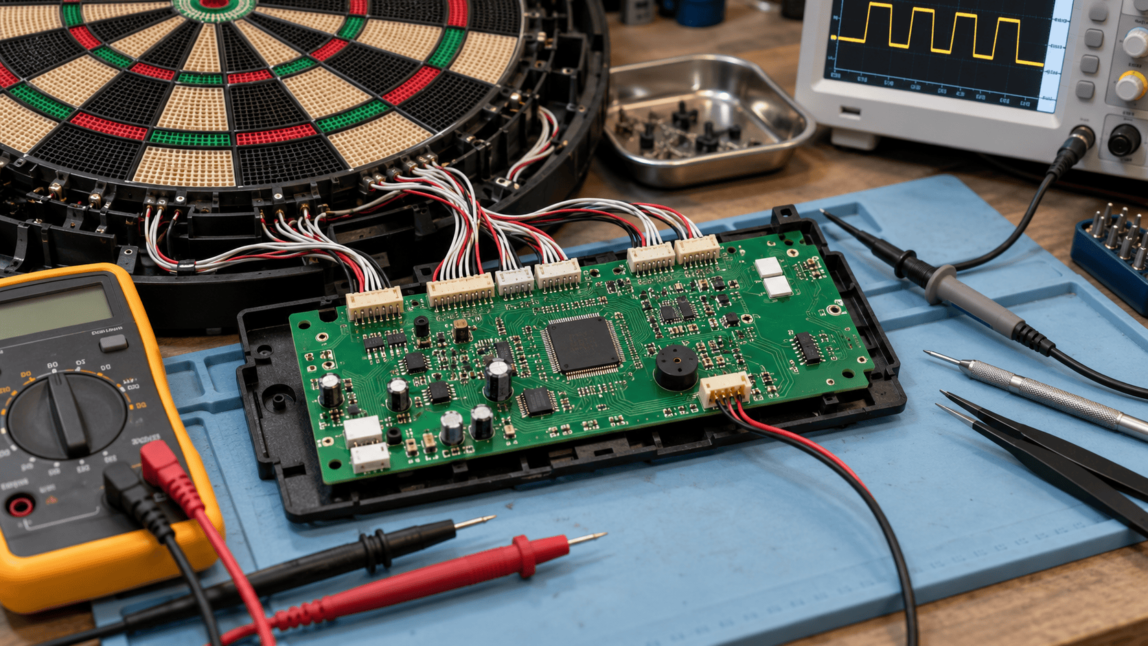 Electronic Dartboard Repair in Cornwall: Electronic Fault Diagnosis and Assessment