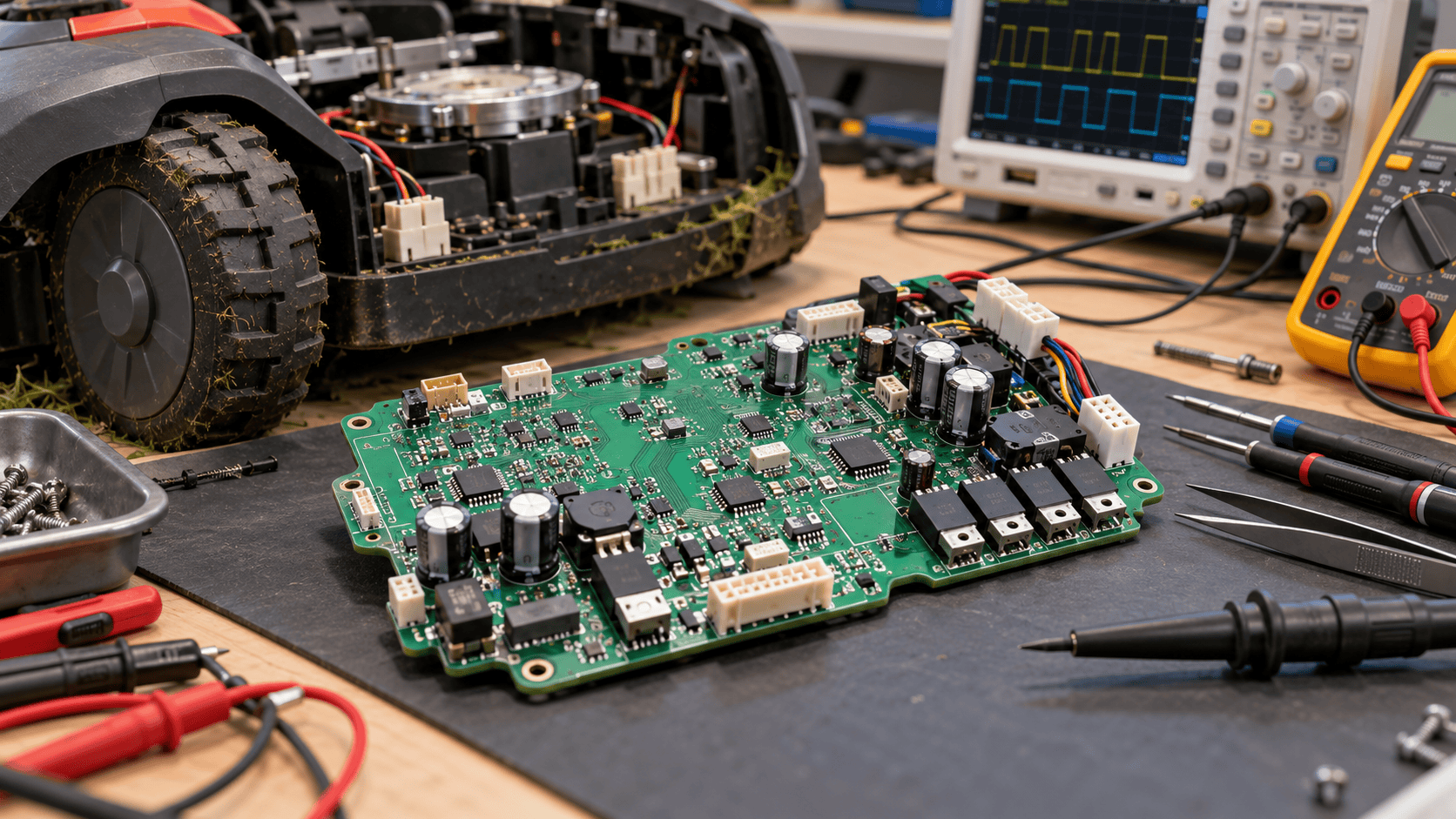 Robot Lawn Mower PCB Repair in Cornwall: Electronic Fault Assessment