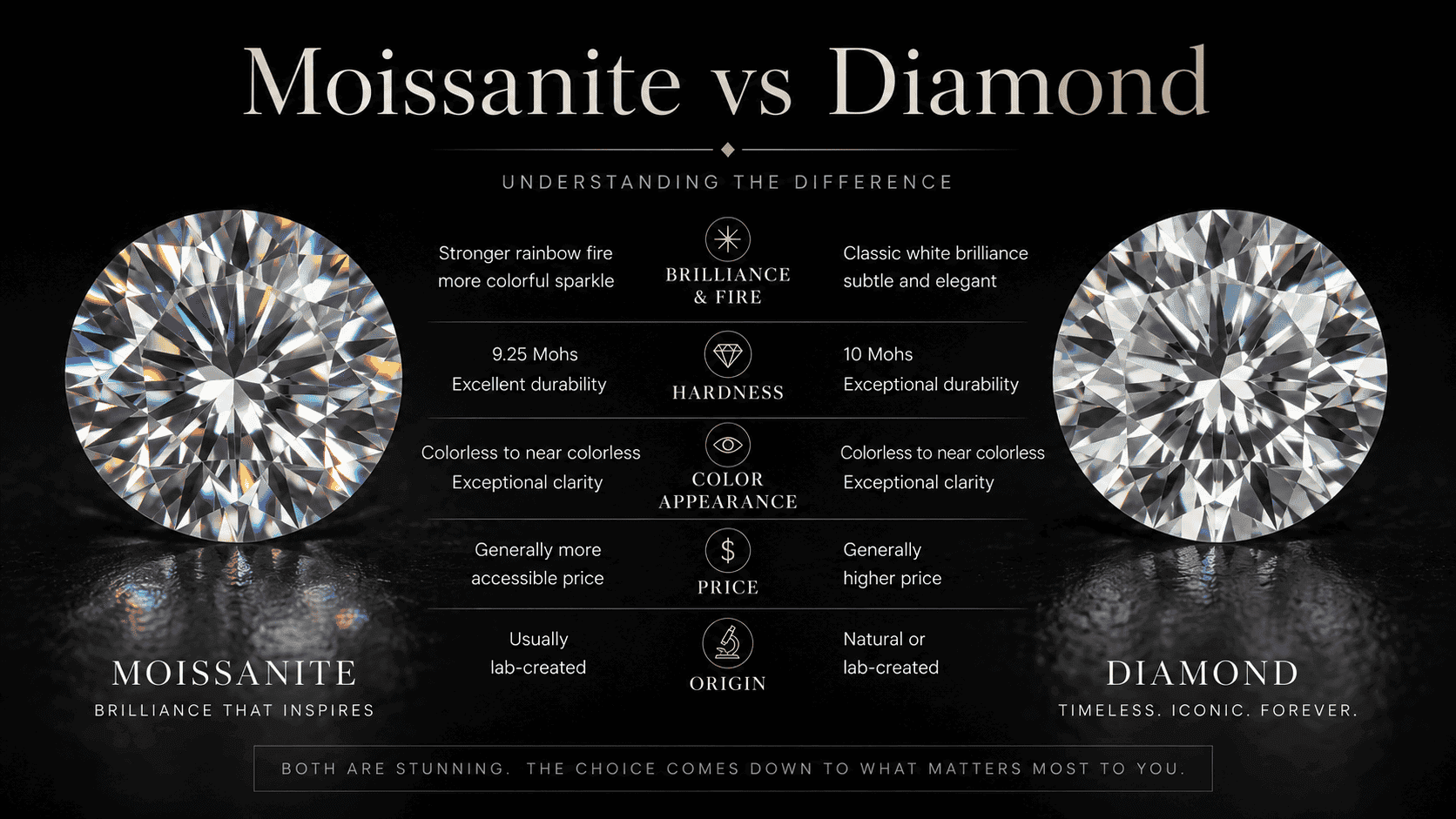 Moissanit und Diamant im Vergleich – Brillanz, Härte, Preis und Herkunft