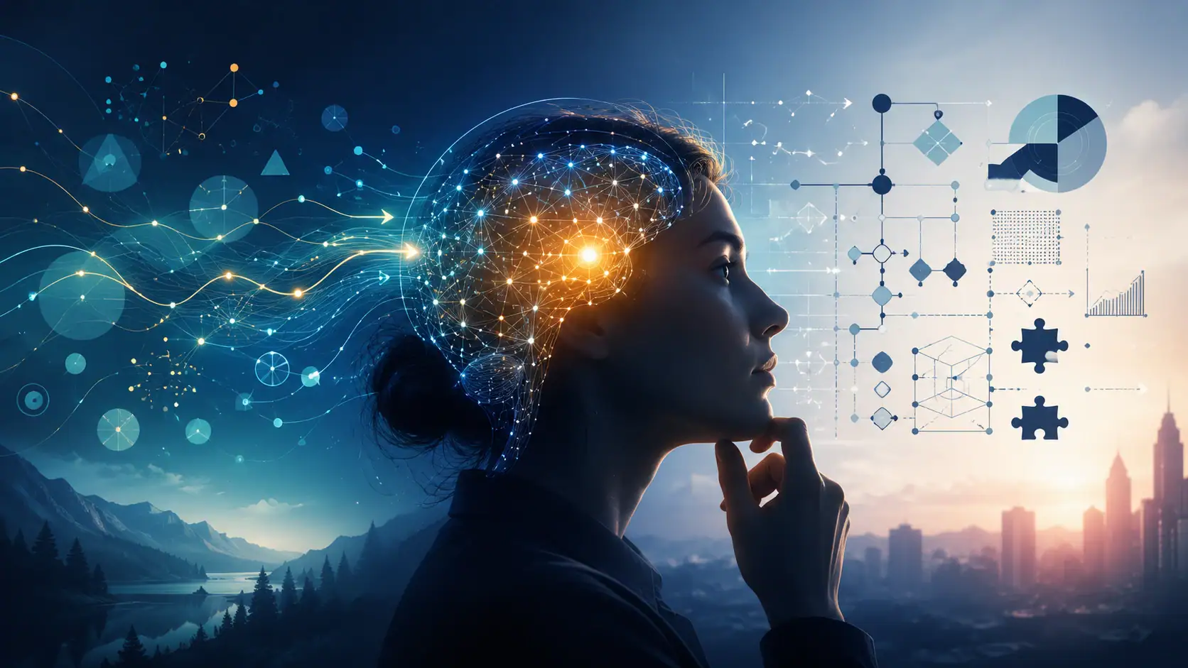 Intuitive reasoning combining rapid pattern recognition with structured analytical thinking