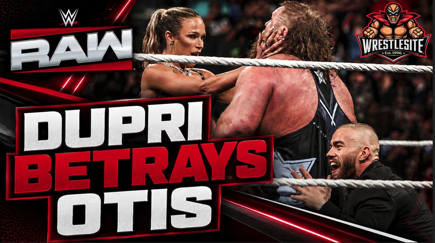 Maxxine Dupri tricks Otis before Austin Theory and The Vision attack Alpha Academy on WWE Raw