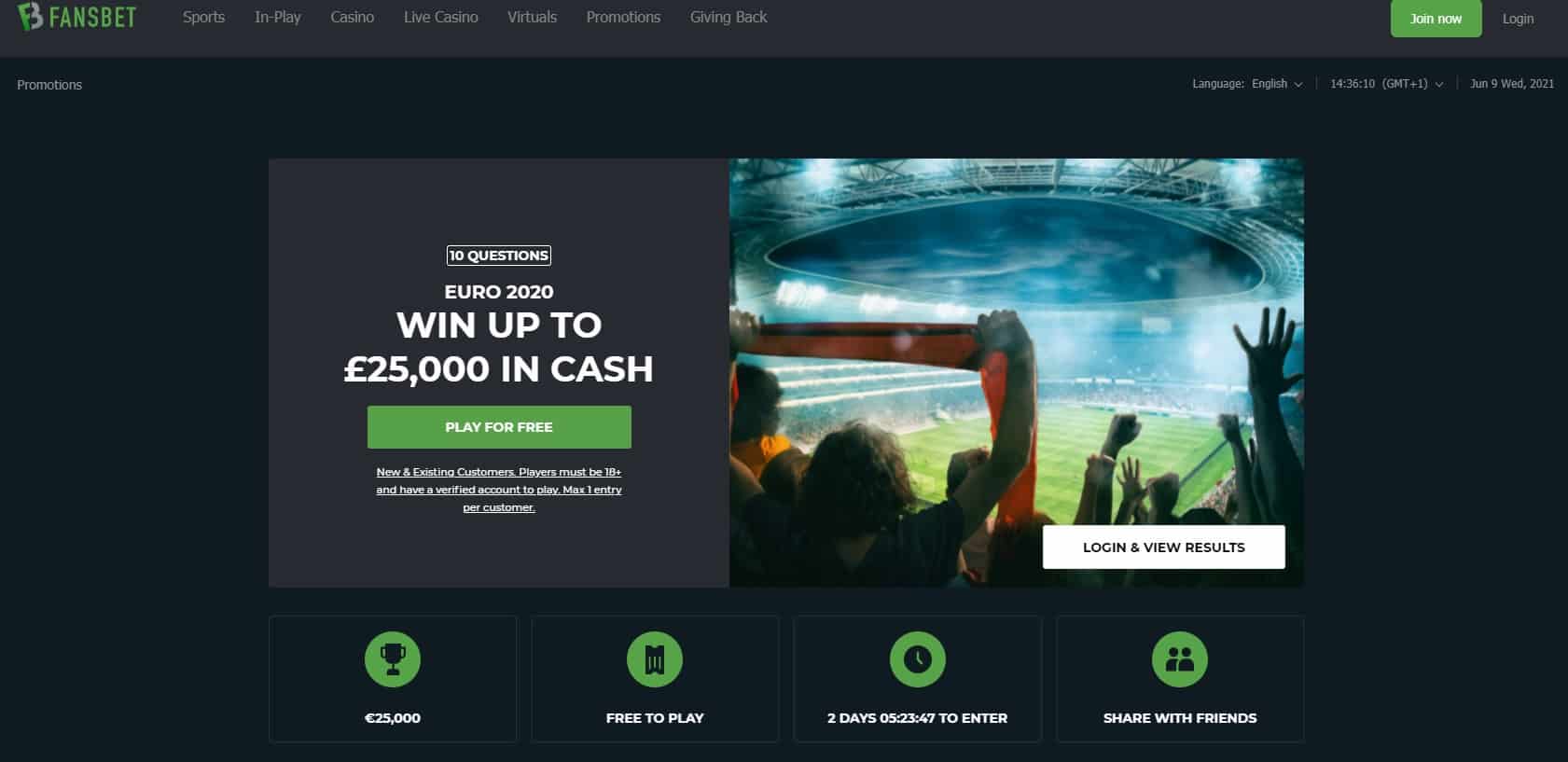 Free Bets at Fansbet