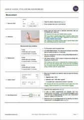 Quick Guide on pollen measurement