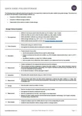 Quick Guide on how to store pollen for optimal pollen analysis