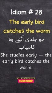 What the Meaning of the Early Bird Catches the Worm