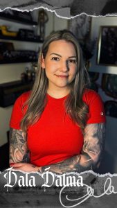 Dala Dalma tetoválóművész tattoo art artist Ink Man Tattoo Studio Budapest