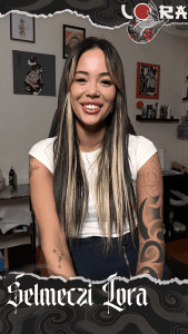 Selmeczi Lora tetoválóművész tattoo art artist Ink Man Tattoo Studio Budapest