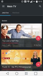Magine als Android-App auf dem Smartphone