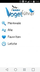 Die Filter zur Vogelbestimmung