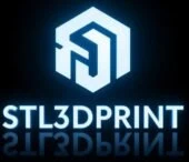 CREAR UN LOGO CON EL NOMBRE STL3DPRINT fondo negro y un CuBO 3D Simbolo y Texto iluminado completamente sin sombras COLOR CELESTE Y BLANCO ILUMINADO (2)