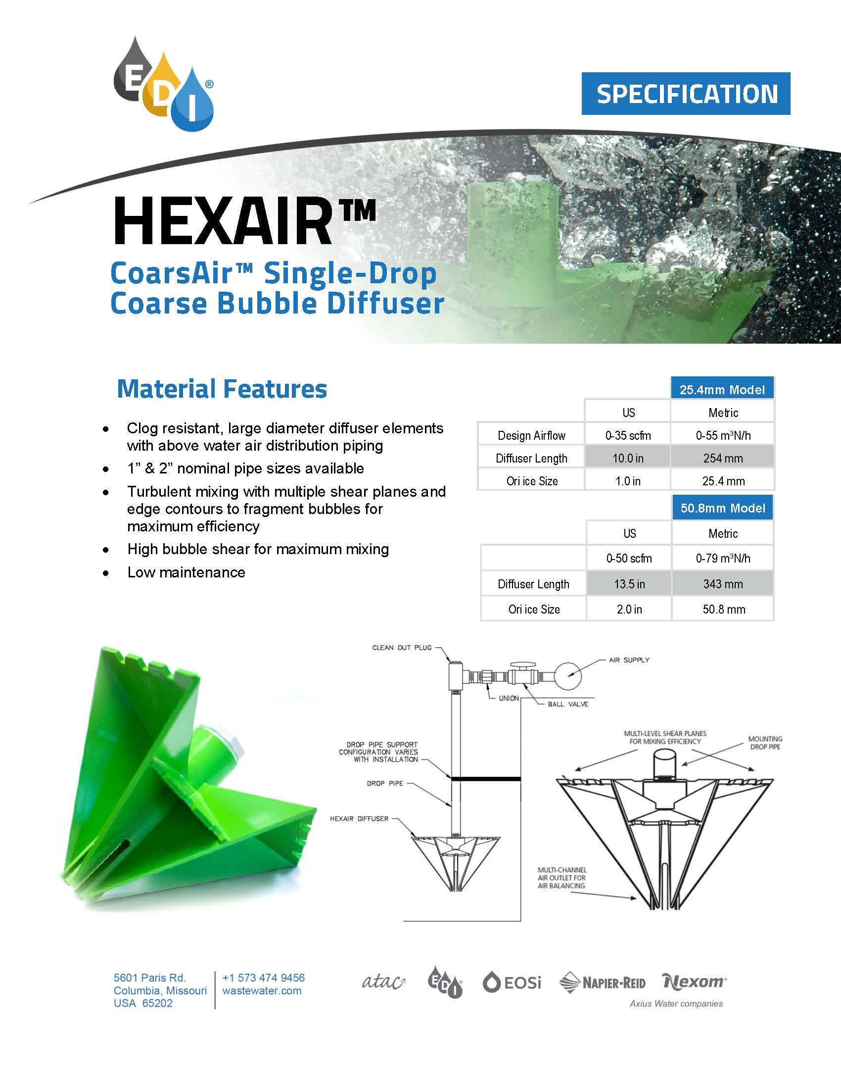 Hexair Cutsheet