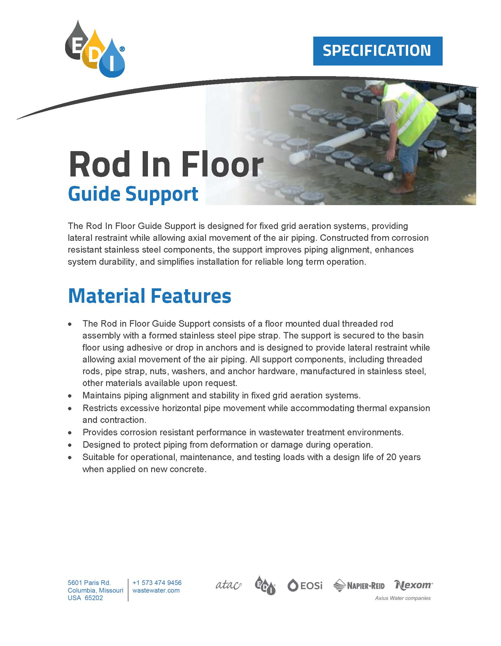 Rod in Floor Guide