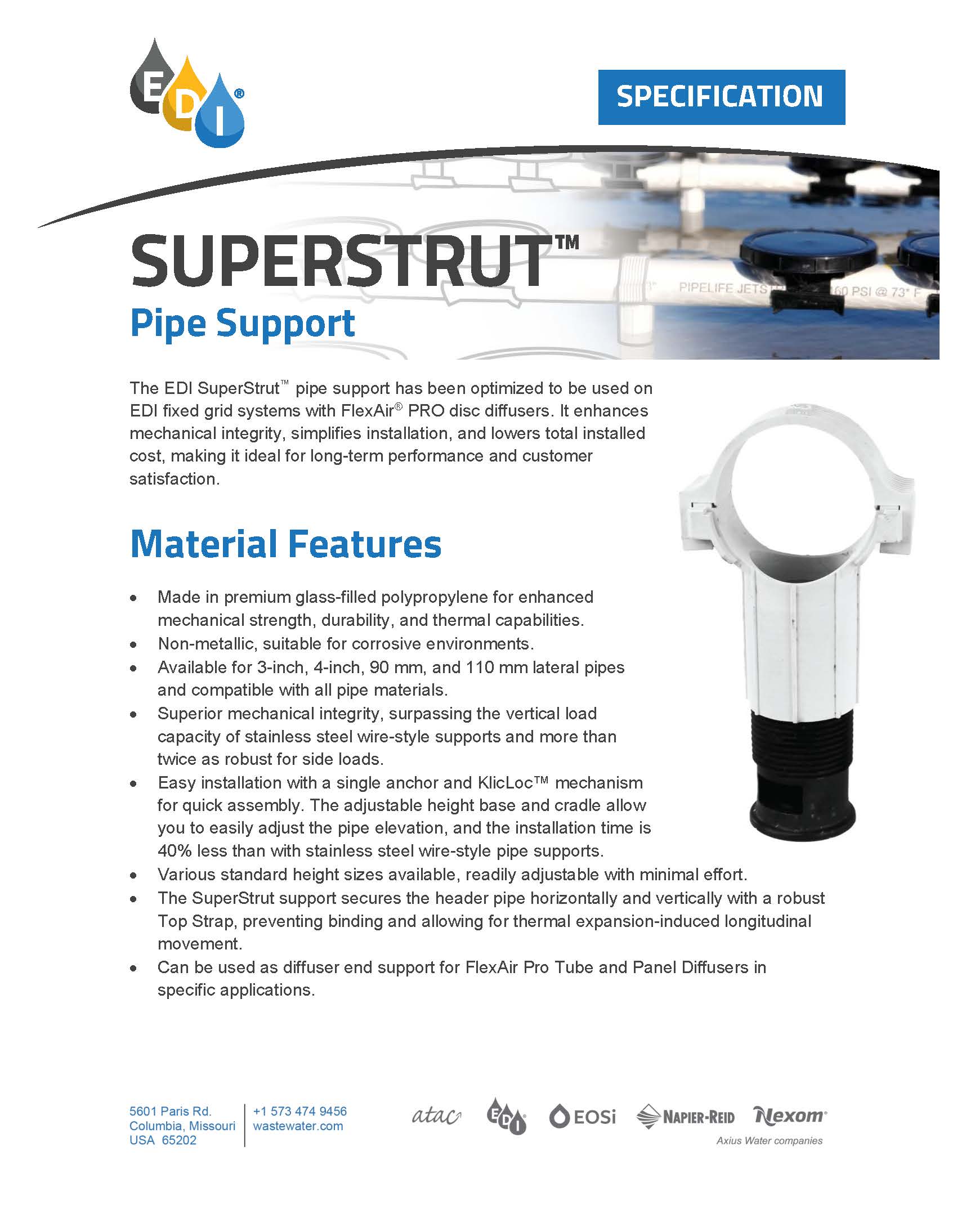 SuperStrut  Specsheet