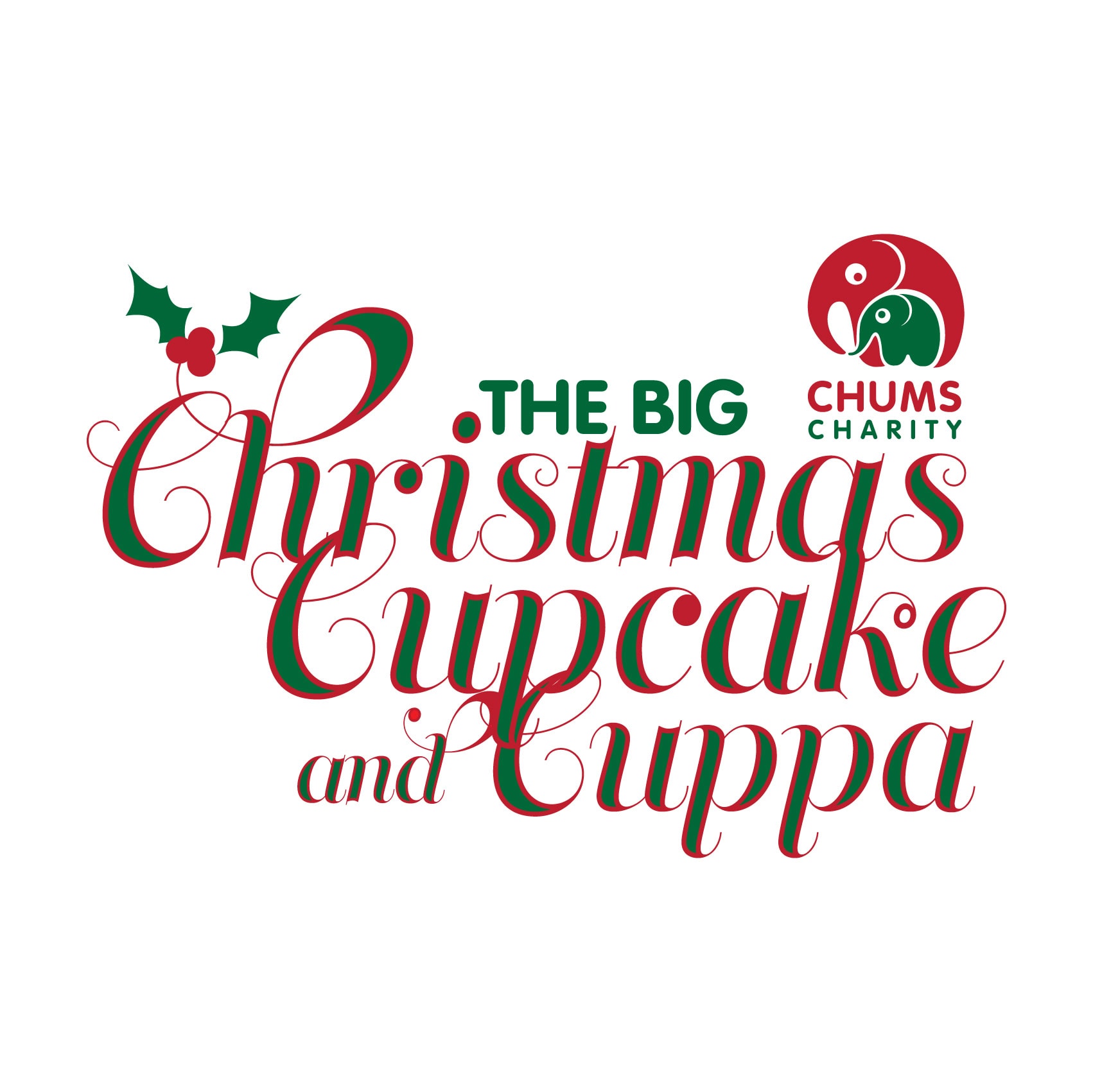 Christmas Cupcake and Cuppa Logo