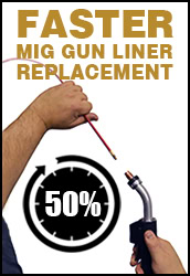 QUICK LOAD liners offer faster MIG gun liner replacement