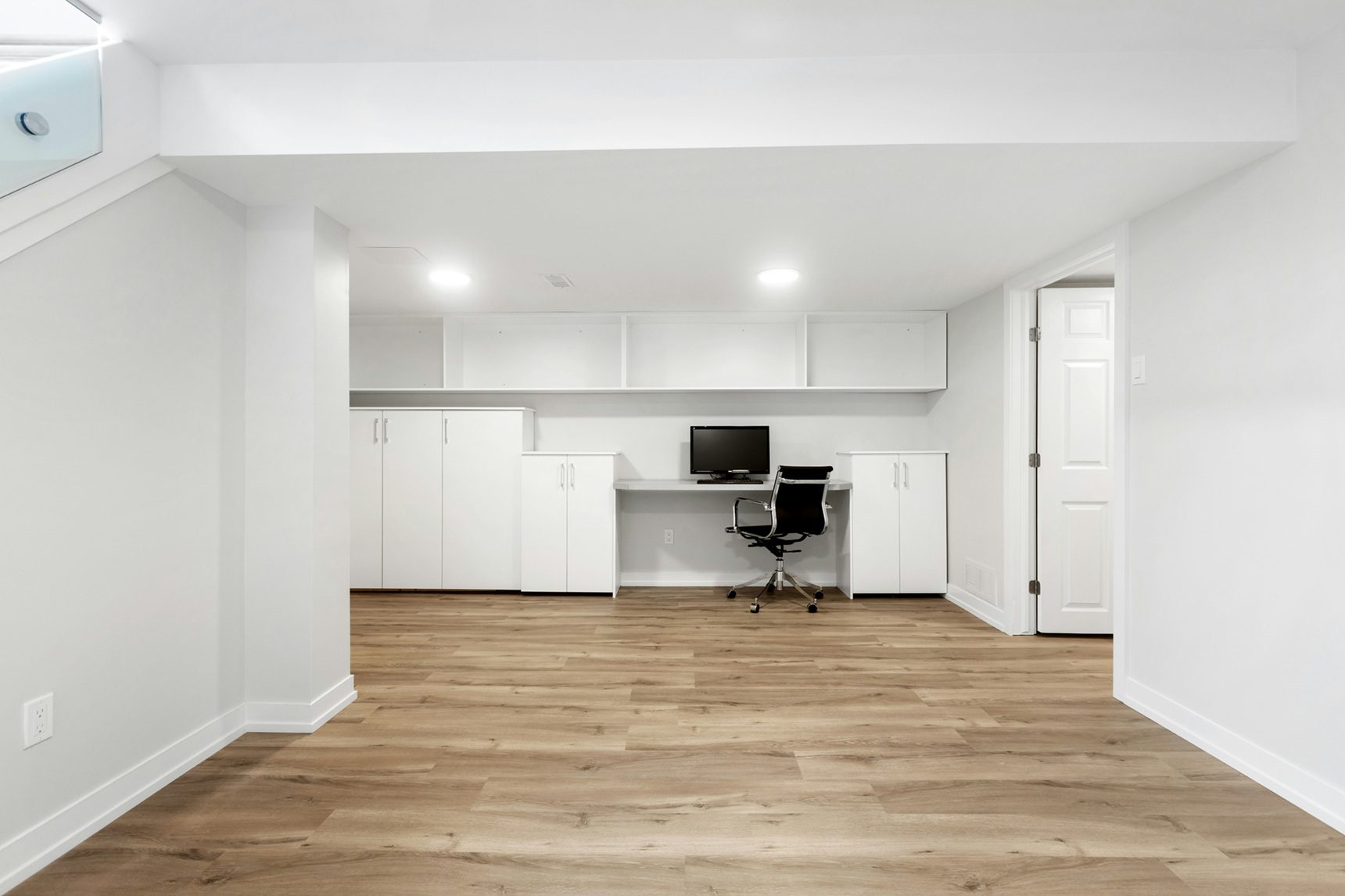 Basement renovation completed by HAFI Contracting Group