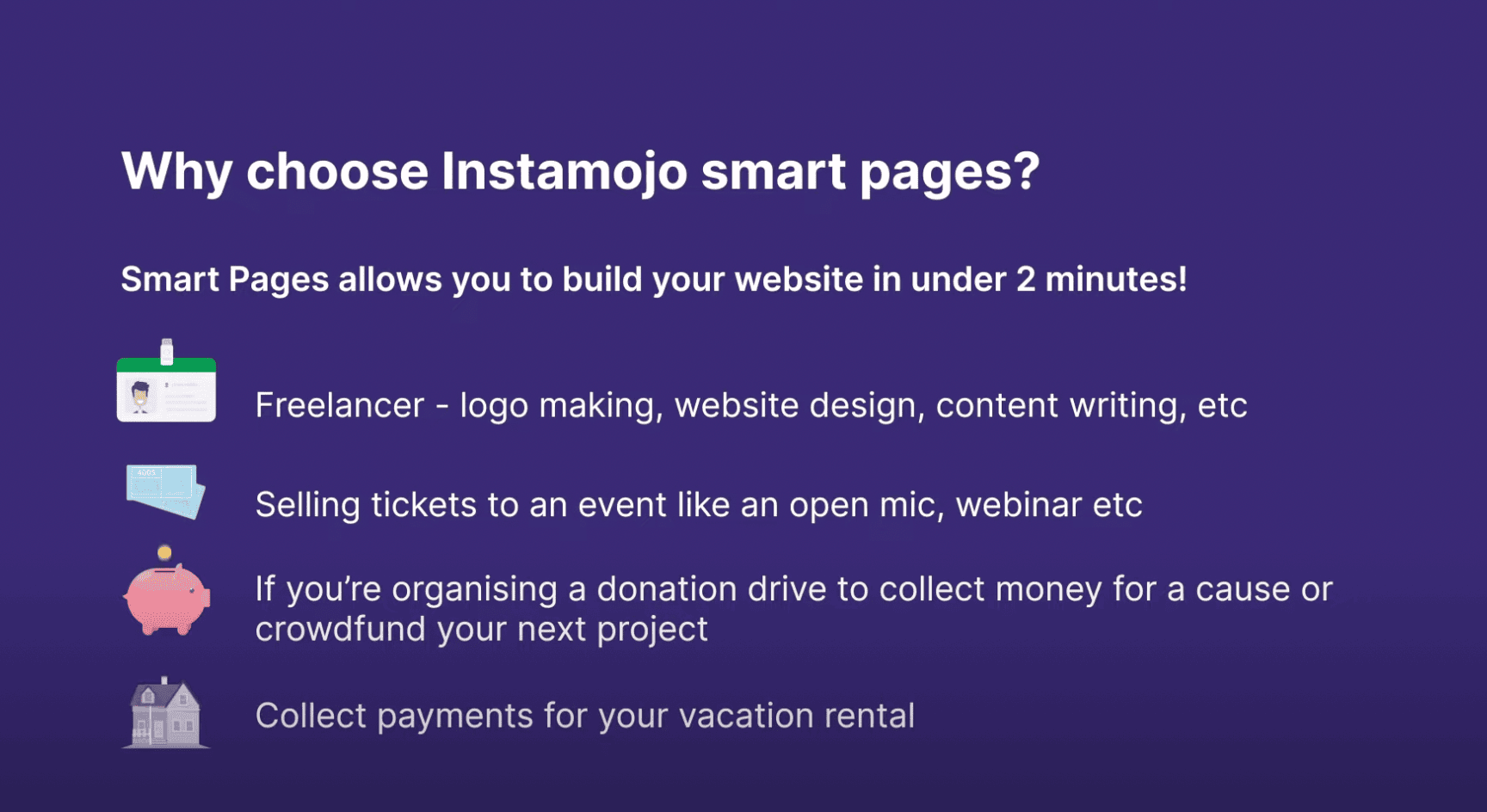 smart page instamojo